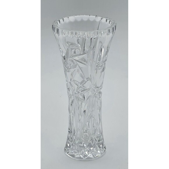 Lenox Fine Crystal 6in Bud Vase Star Cut Pattern Small Flower Display Decor - Picture 5 of 9